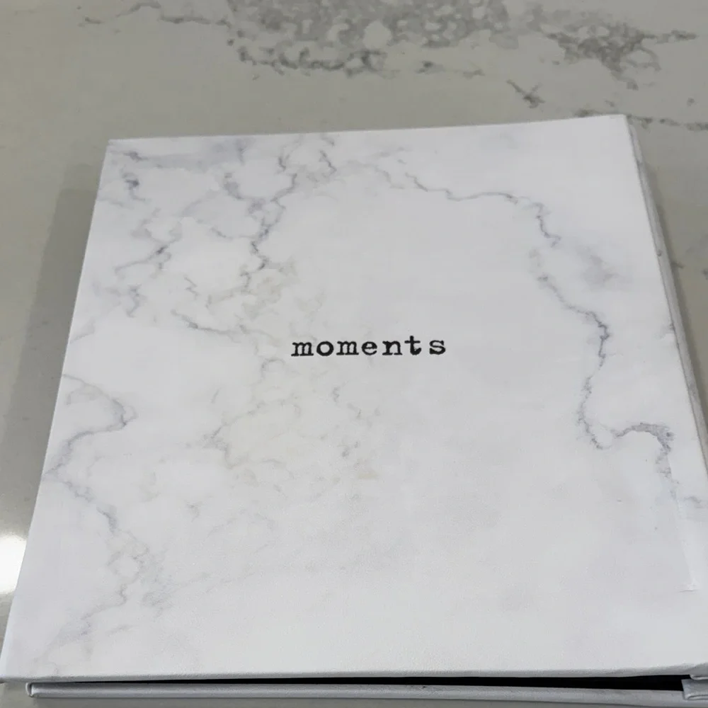 White Marble Quote photo album